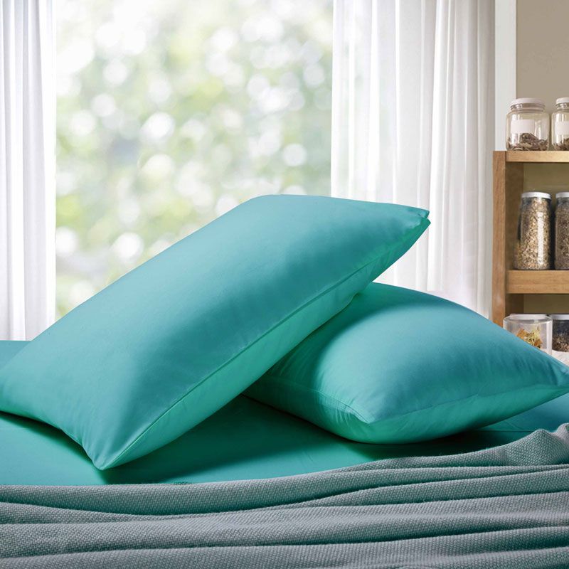 1000TC Ultra Soft Standrad size Pillowcases 2 - Pack - Teal
