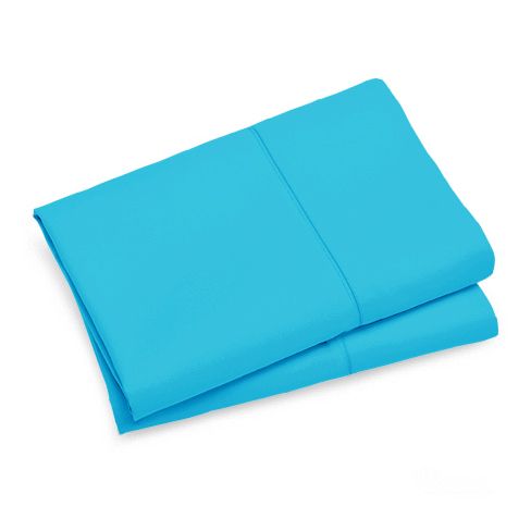 1000TC Ultra Soft Standrad size Pillowcases 2 - Pack - Light Blue