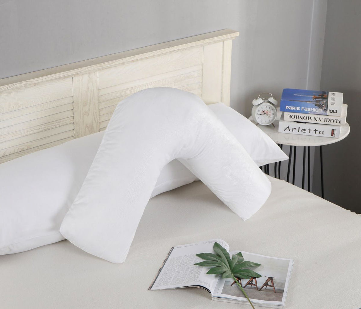 1000TC Ultra Soft V SHAPE Pillowcase - White