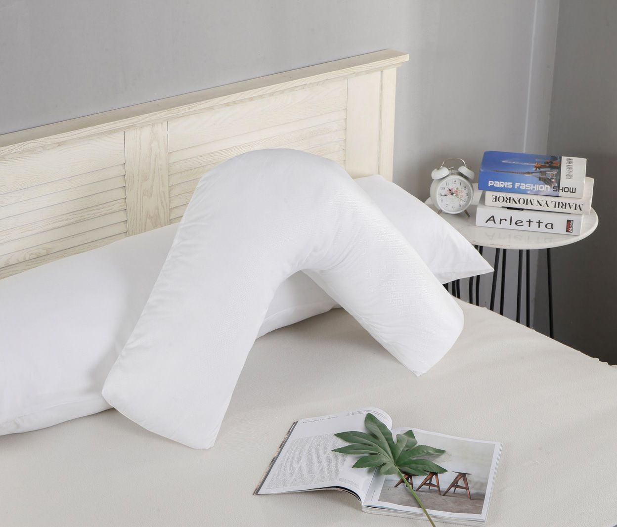1000TC Ultra Soft V SHAPE Pillowcase - White