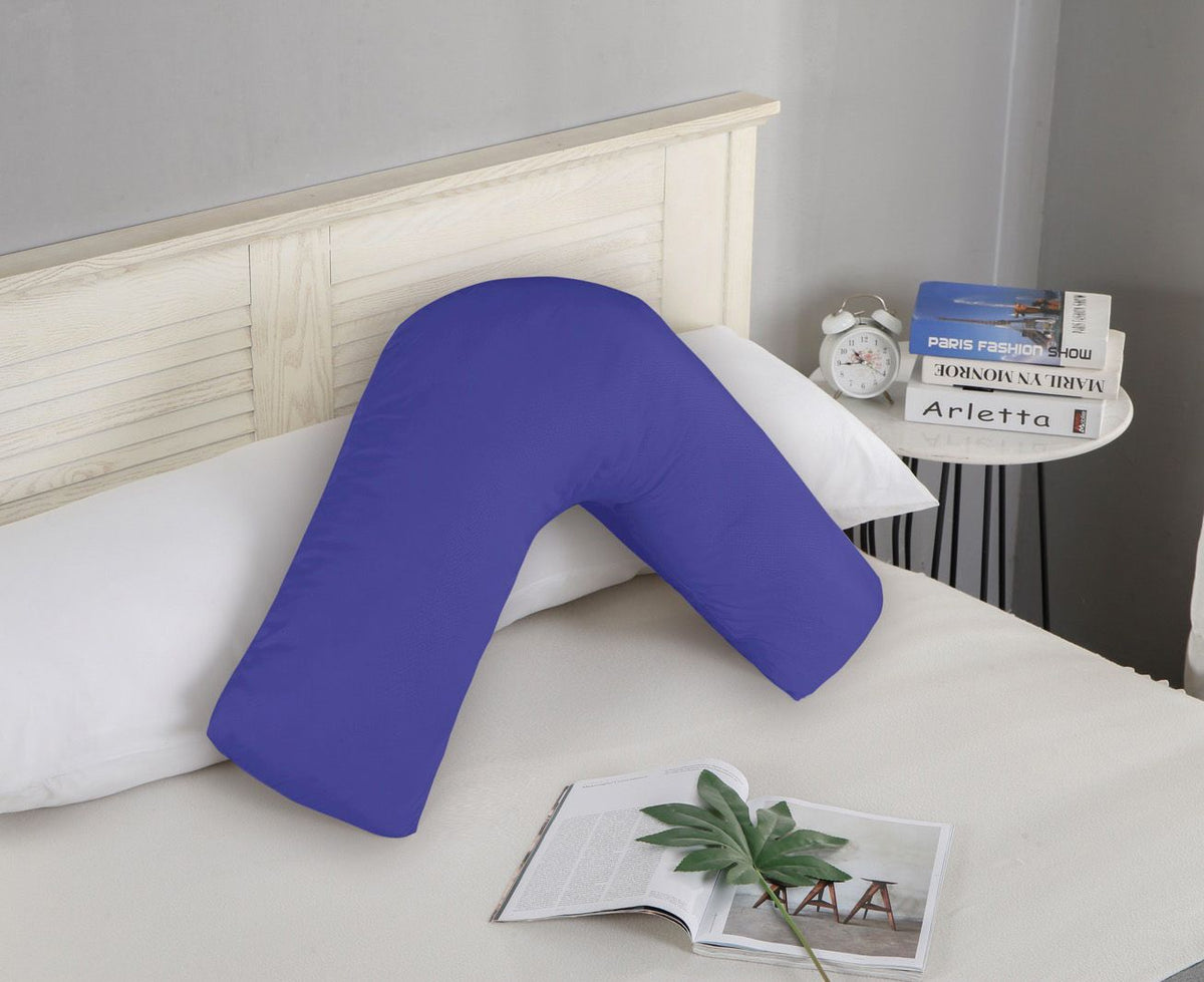 1000TC Ultra Soft V SHAPE Pillowcase - Royal Blue