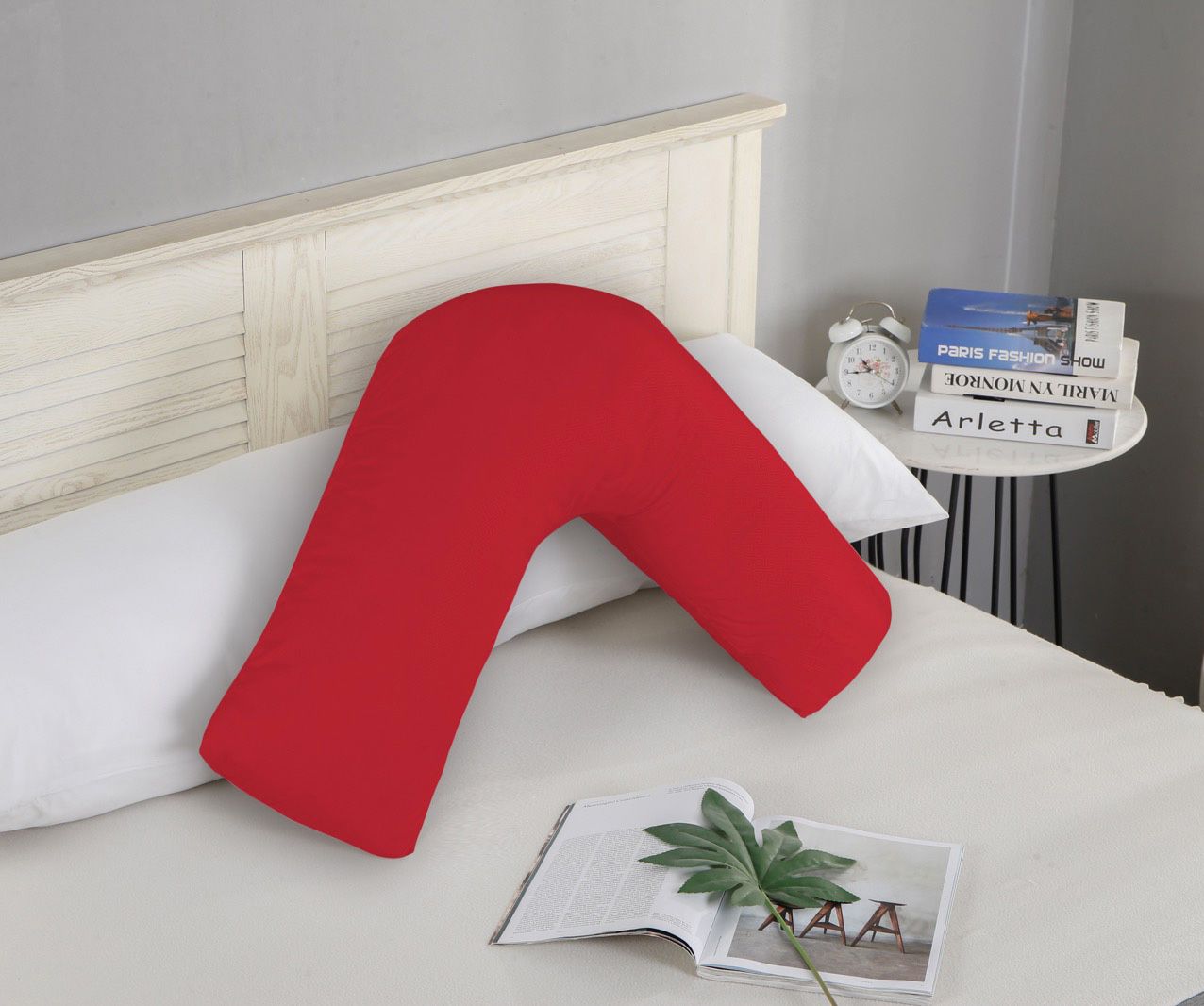 1000TC Ultra Soft V SHAPE Pillowcase - Red