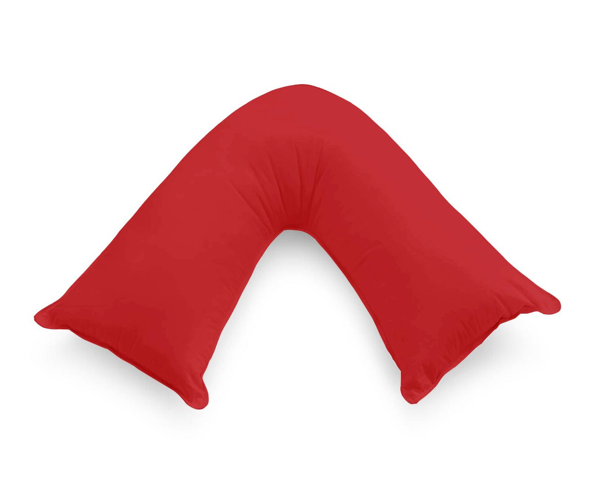 1000TC Ultra Soft V SHAPE Pillowcase - Red