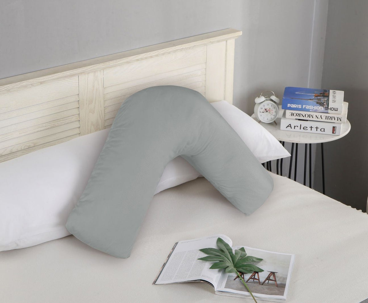 1000TC Ultra Soft V SHAPE Pillowcase - Grey