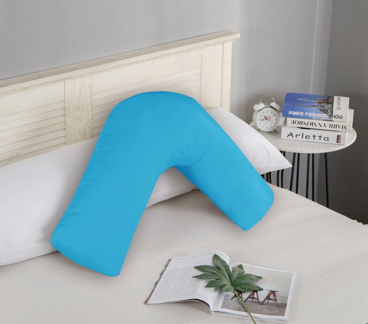 1000TC Ultra Soft V SHAPE Pillowcase - Light Blue