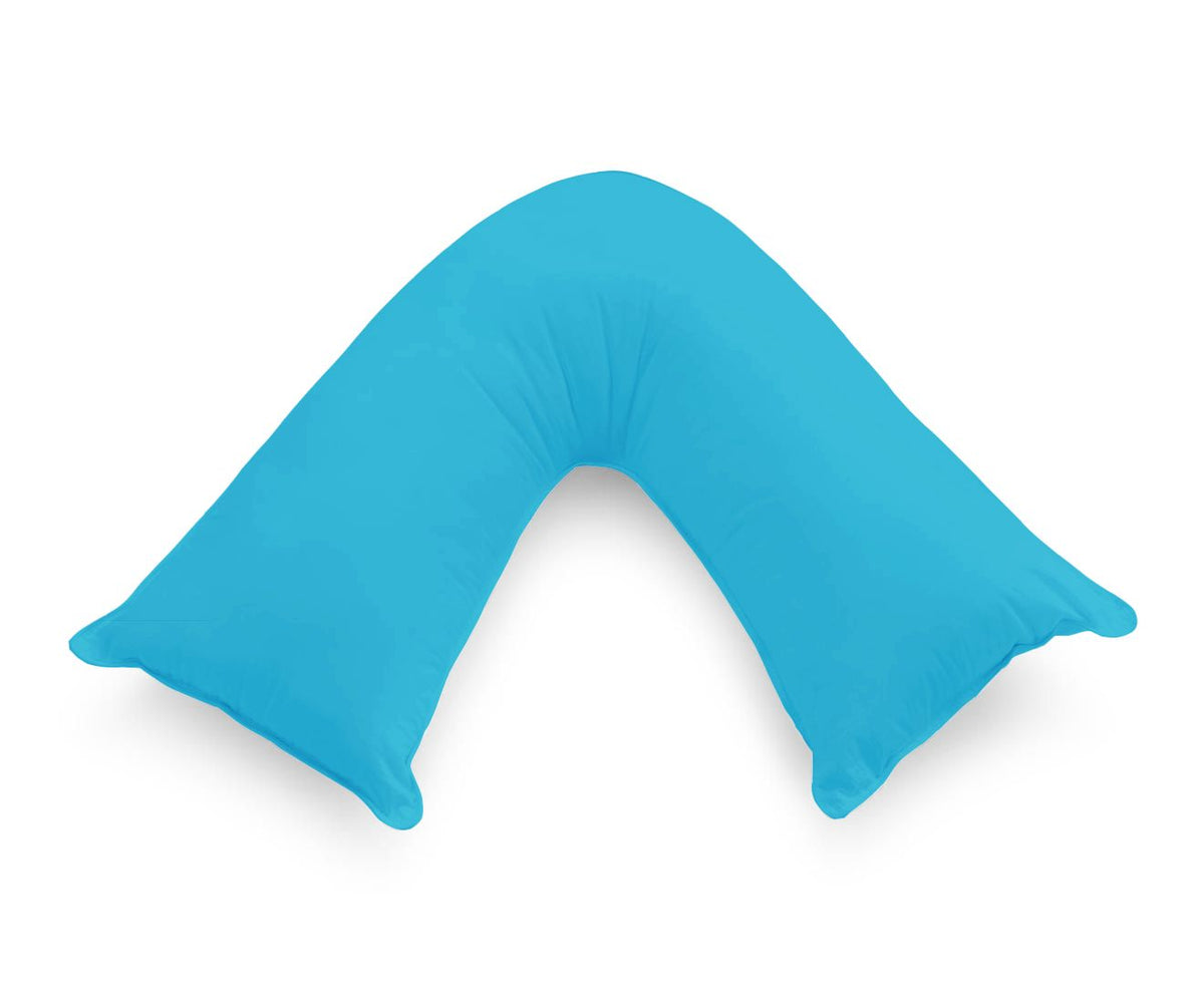 1000TC Ultra Soft V SHAPE Pillowcase - Light Blue