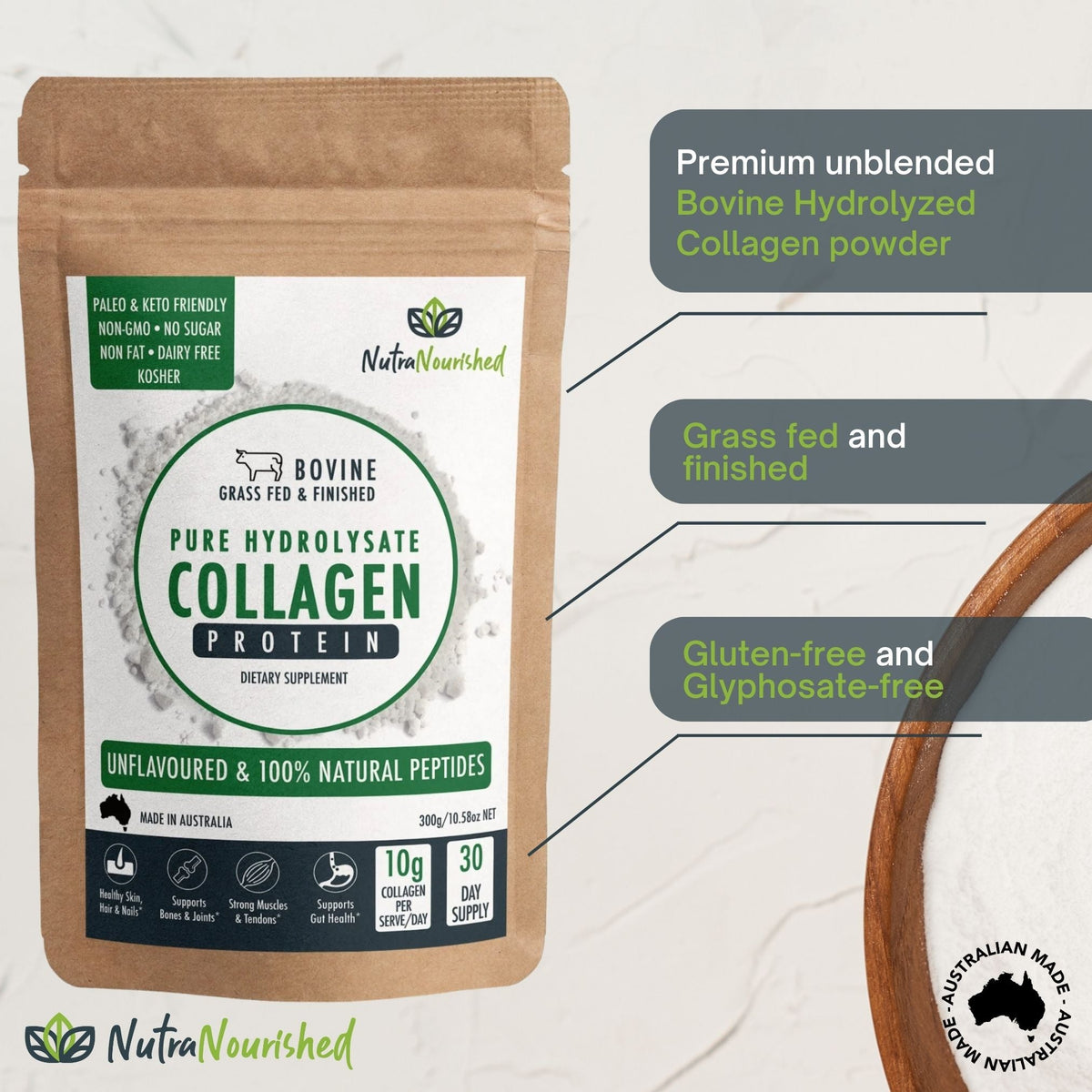 Collagen Powder Tasteless & Unflavoured - 300g