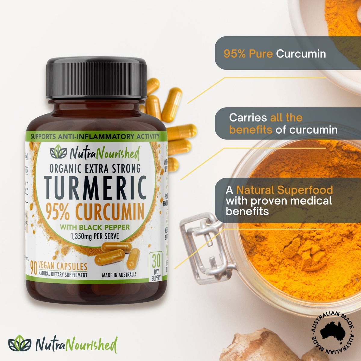 Curcumin Tablets - V497-CURCUMIN-CAPS-90-FBM