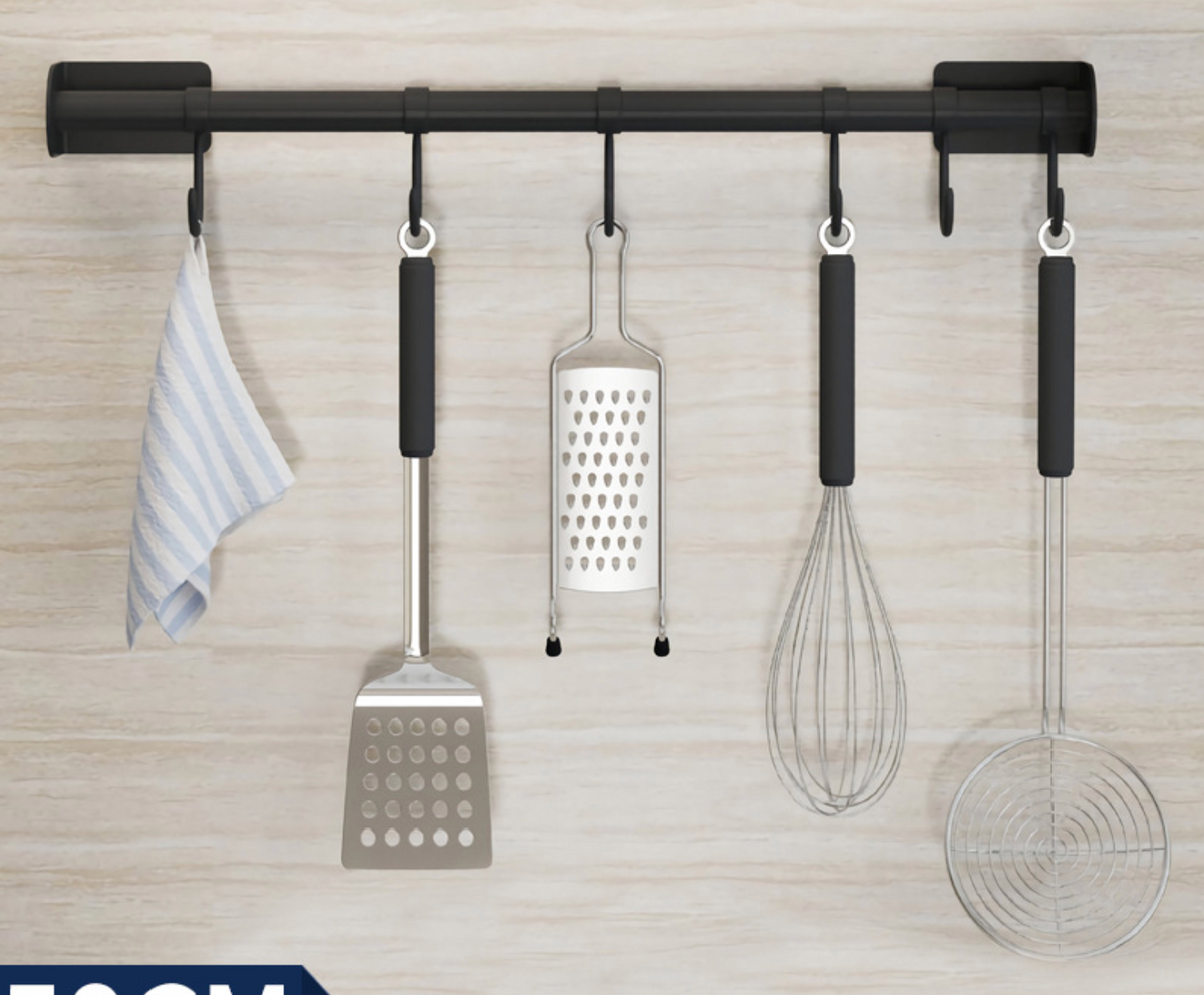 Nail - Free Hooks Hanger 40cm