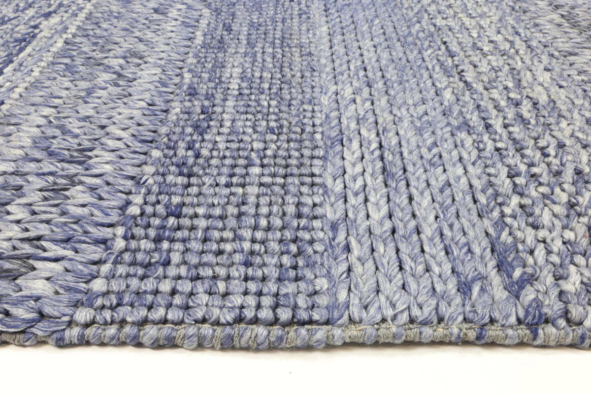 Harlow Grace Blue Wool Blend Rug 200x290