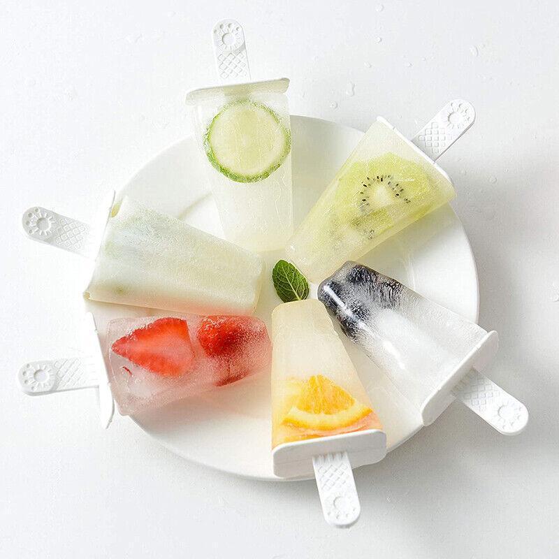 Silicone Ice Cream Mould Block Frozen Molds Icy Pole Jelly Popsicle - Green-10Grid