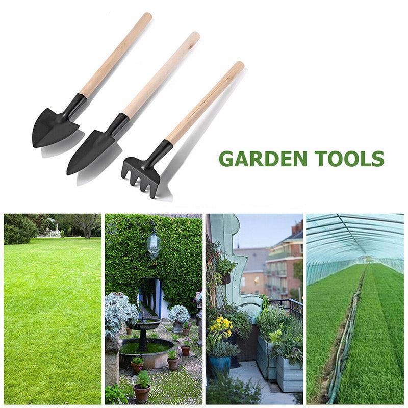 16X Mini Garden Hand Tools Transplanting Succulent Plant Gardening Tool Rake Set - Pink