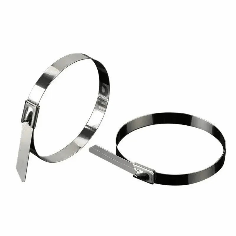 20X Stainless Steel Cable Ties S304 Marine Grade Zip Strap Locking Wrap 100-800Mm - 7.9x300mm