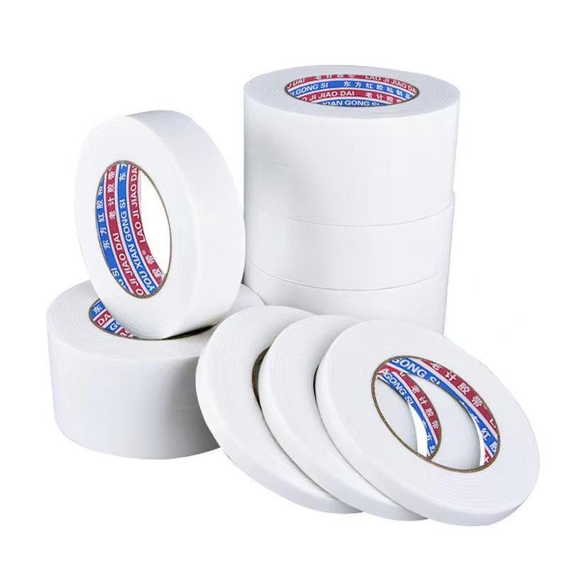 Double Sided White Pe Foam Sticky Tape Mounting Diy Craft Strong Adhesive 2.5M - 20mm*2.5m