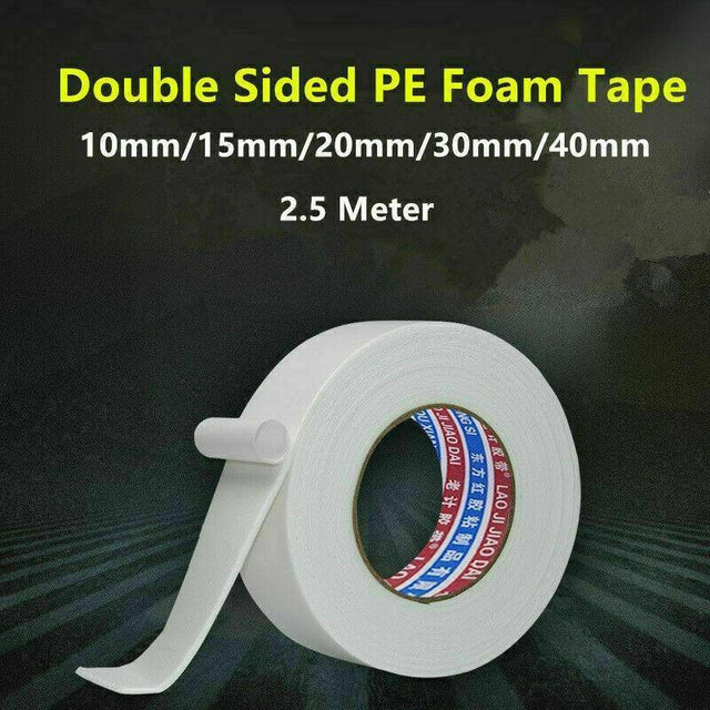Double Sided White Pe Diy Craft Strong Adhesive 2.5M - 30mm*2.5m m Ref 05642353