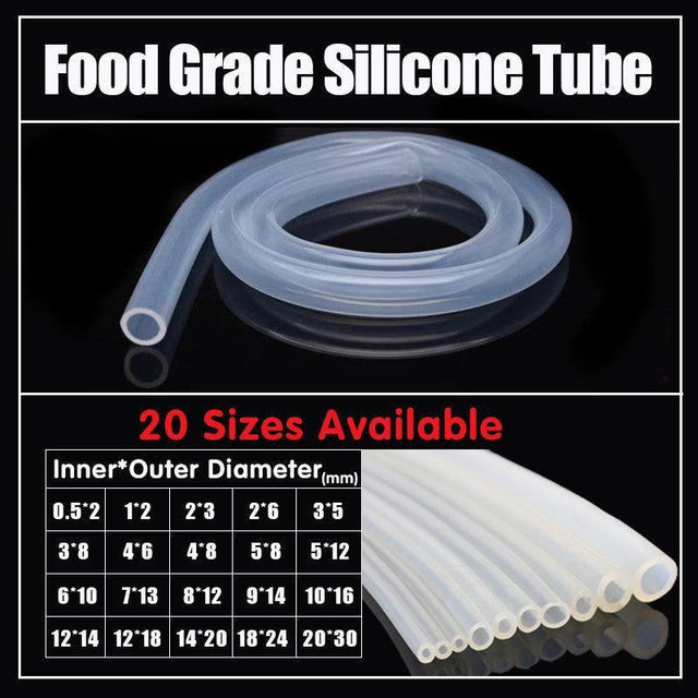 Food Grade Transparent Silicone Tube Hose Pipe Clear Beer Milk Soft 1M - 6*9mm m