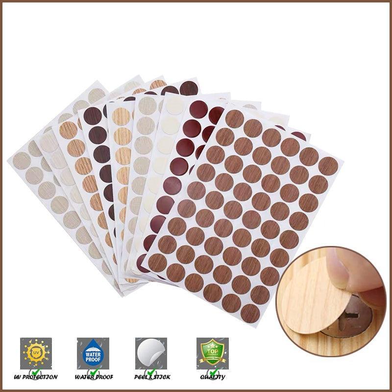 54 X Self Adhesive Decorative Screw Cover Caps Holes Cams Furniture Kitchen 20mm - PC 260