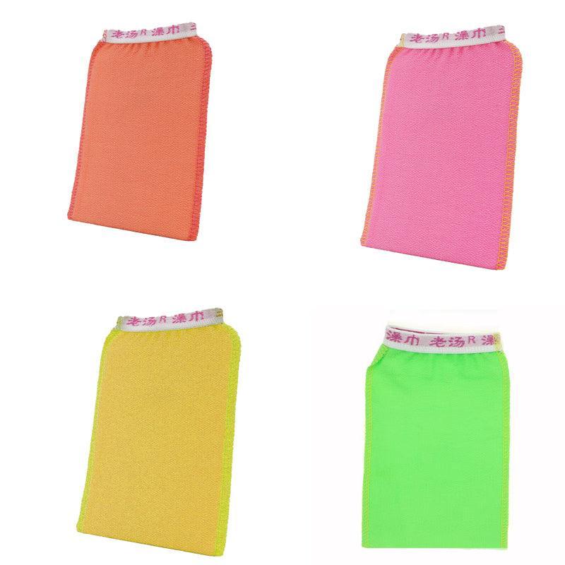 5 Pcs Towel Exfoliating Bath Washcloth Viscose Scrub Mitten Towel - 5 Colours