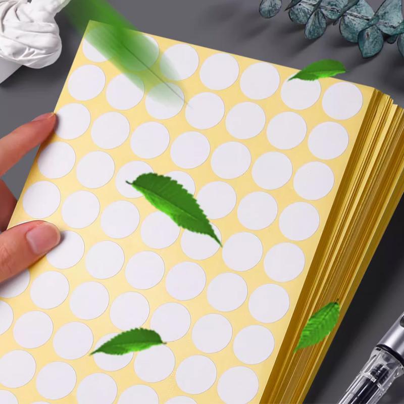 8/13/25/50mm Colour Sticker Dots Adhesive Round Labels Circular Scrapbooking Green - 25mm 40 Dots - 5 Sheets