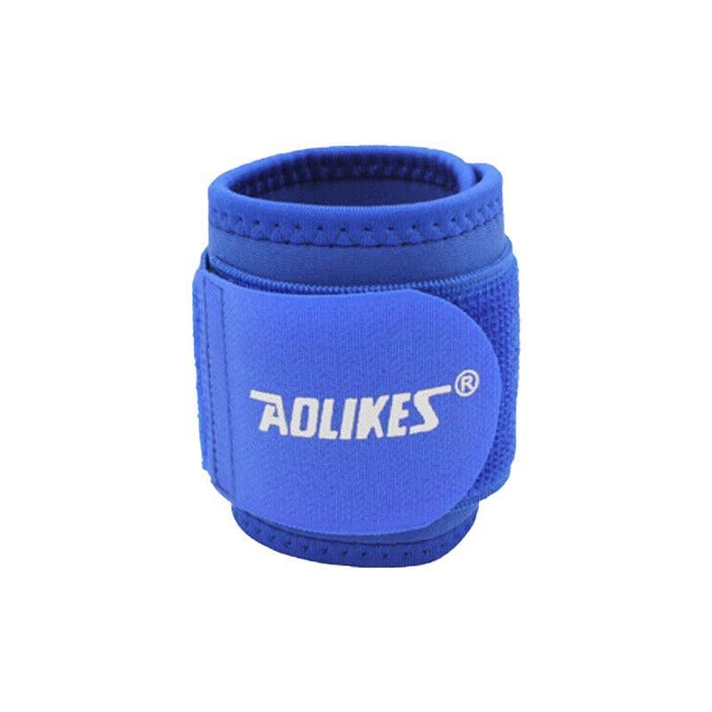 Aolikes Adjustable Sports Gym Wrist Support Brace Wrap Band Wristband Strap Au - Blue