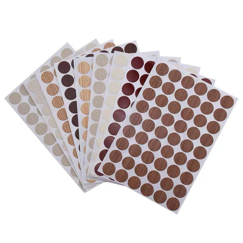54 X Self Adhesive Decorative Screw Cover Caps Holes Cams Furniture Kitchen 20mm - PC 173