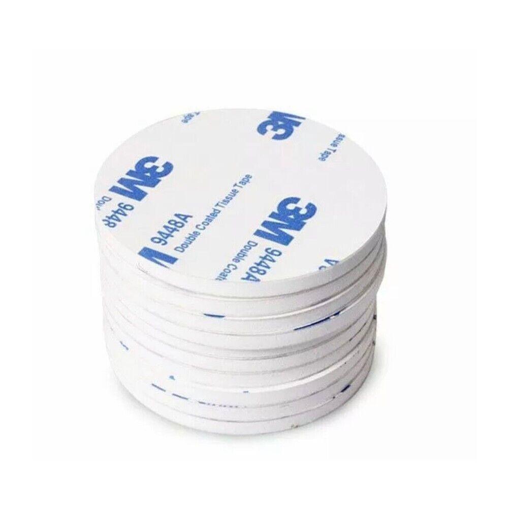Round 40 x 3mm 3M Double Sided Foam Sticker Tape Side Wall Car Self Adhesive Pads - 6pcs