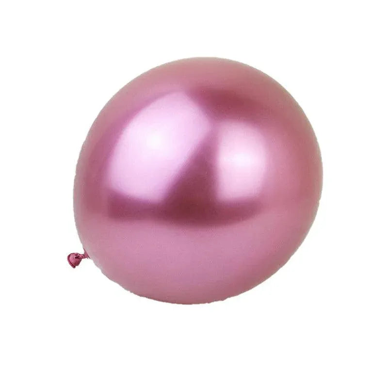 Metallic Latex Balloons 12 Inch Chrome Party Balloons for Birthday Wedding Decoration - Light Purple 10PCS