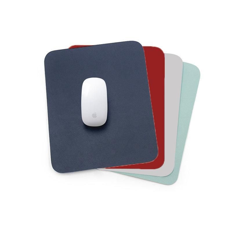 Leather Mouse Pad Gaming Waterproof Desk Mat 25 x 21cm Anti Slip - Black