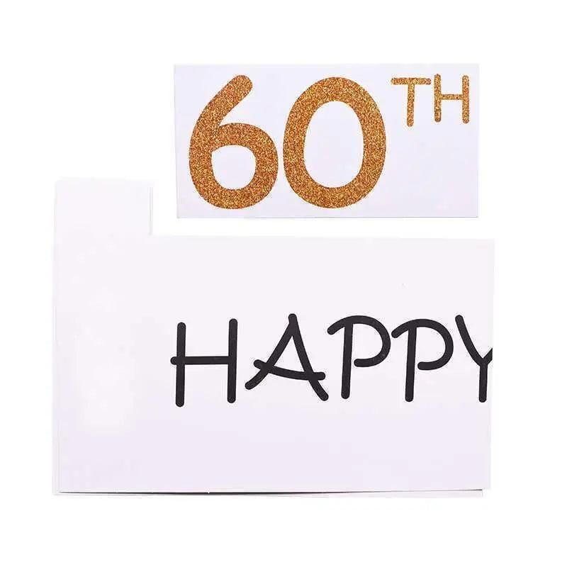 1Th 18Th-60Th Photo Booth Props Picture Frame Wedding Birthday Party Decoration - Happy 1ST
