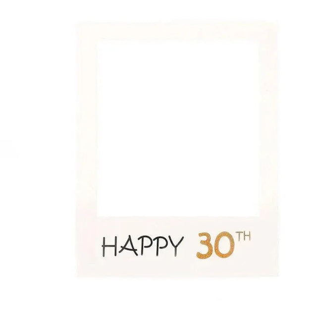 1Th 18Th-60Th Photo Booth Frame Wedding Birthday Party Decoration - Happy 30TH