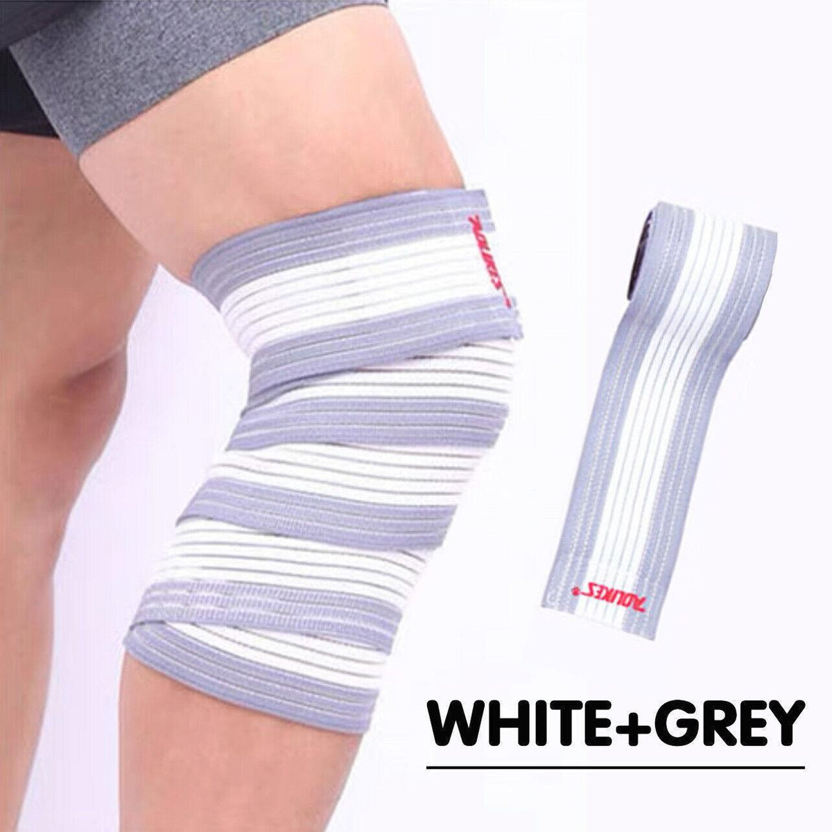 Sports Gym Bandage Wrap Compression Strap Wrist Knee Leg Ankle Elbow Band 180Cm - Blue
