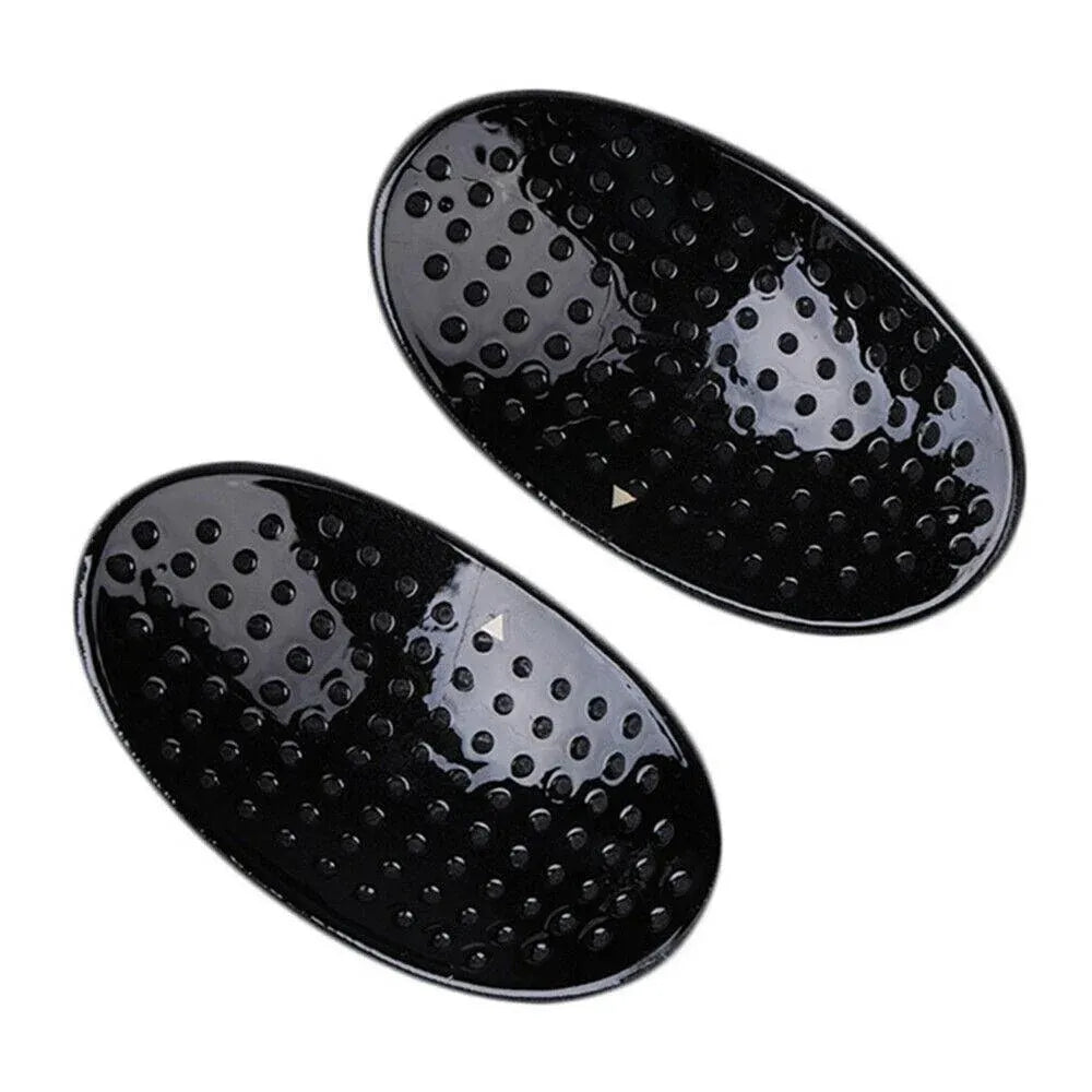 2Pcs Soft Anti-Slip Invisible Shoulder Pads Naturally Increased Silicone /Sponge - Black (Sponge)