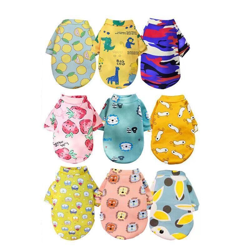 L Size Cute Pet Dog Warm Jumper Sweater Clothes Puppy Cat Knitwear Knitted Coats Winter - Pink Strawberry