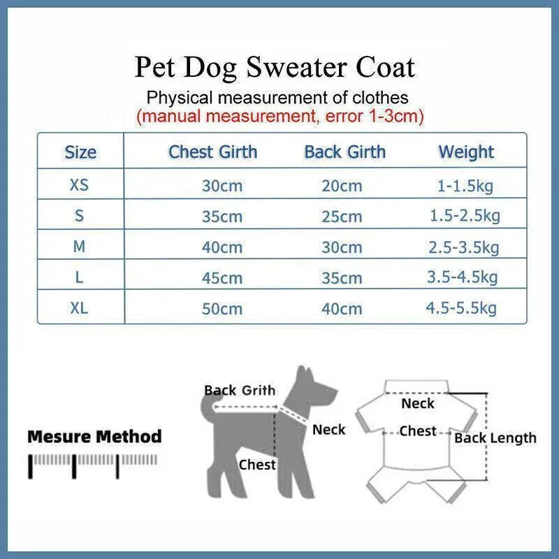 L Size Cute Pet Dog Warm Jumper Sweater Clothes Puppy Cat Knitwear Knitted Coats Winter - Pink Strawberry