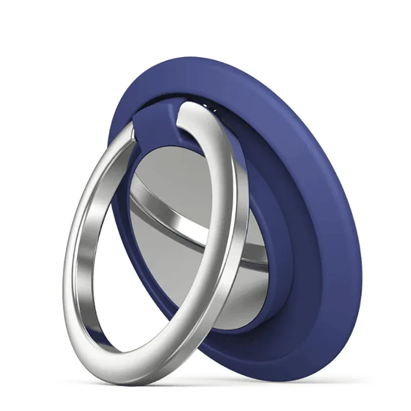 Iring Phone Ring Finger Holder Stand Car Mount Hook For Iphone Ipad Mobile Grip - A5- Blue