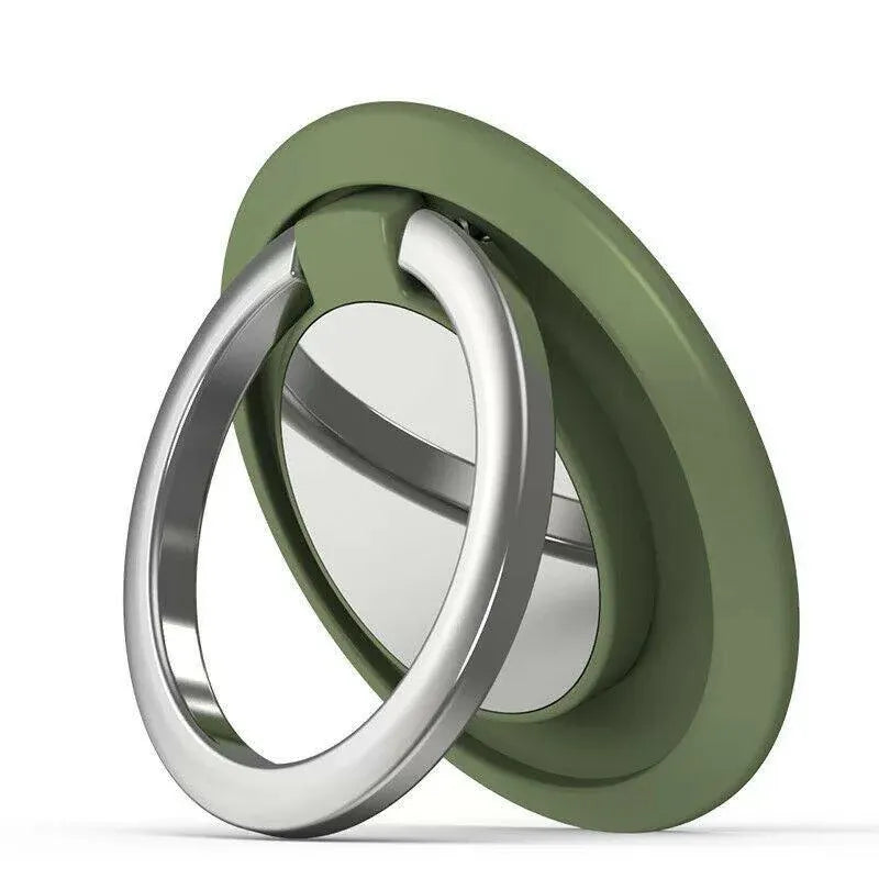 Iring Phone Ring Finger Holder Stand Car Mount Hook For Iphone Ipad Mobile Grip - A7- Green