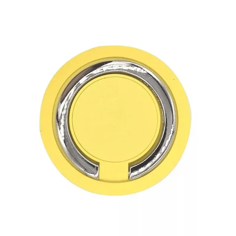Iring Phone Ring Finger Holder Stand Car Mount Hook For Iphone Ipad Mobile Grip - B5- Yellow