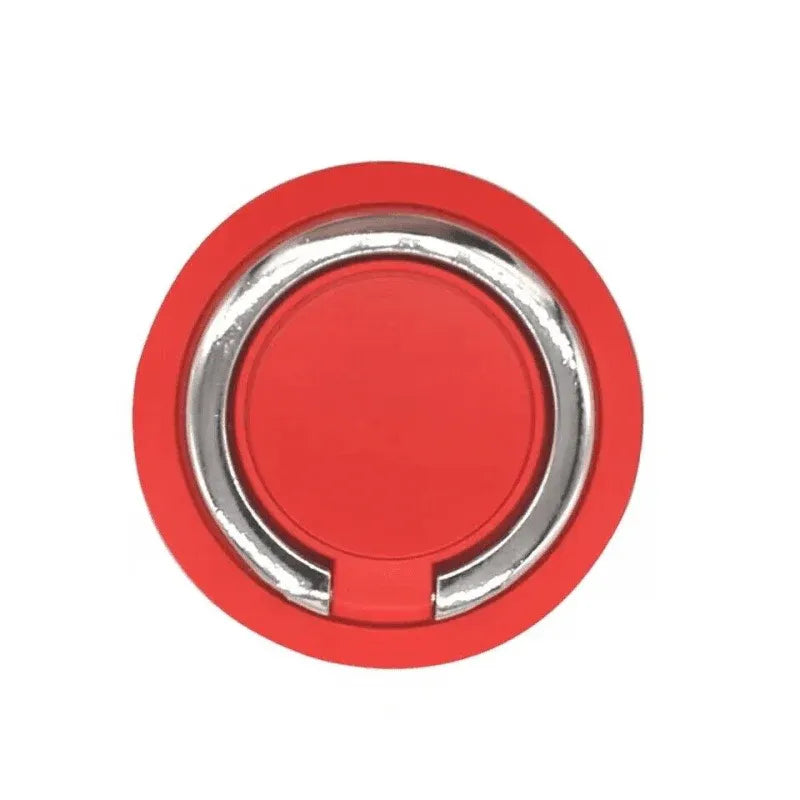 Iring Phone Ring Finger Holder Stand Car Mount Hook For Iphone Ipad Mobile Grip - B6- Red