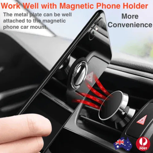 Iring Phone Ring Finger Holder Stand Car Mount Hook For Iphone Ipad Mobile Grip - C- Yellow