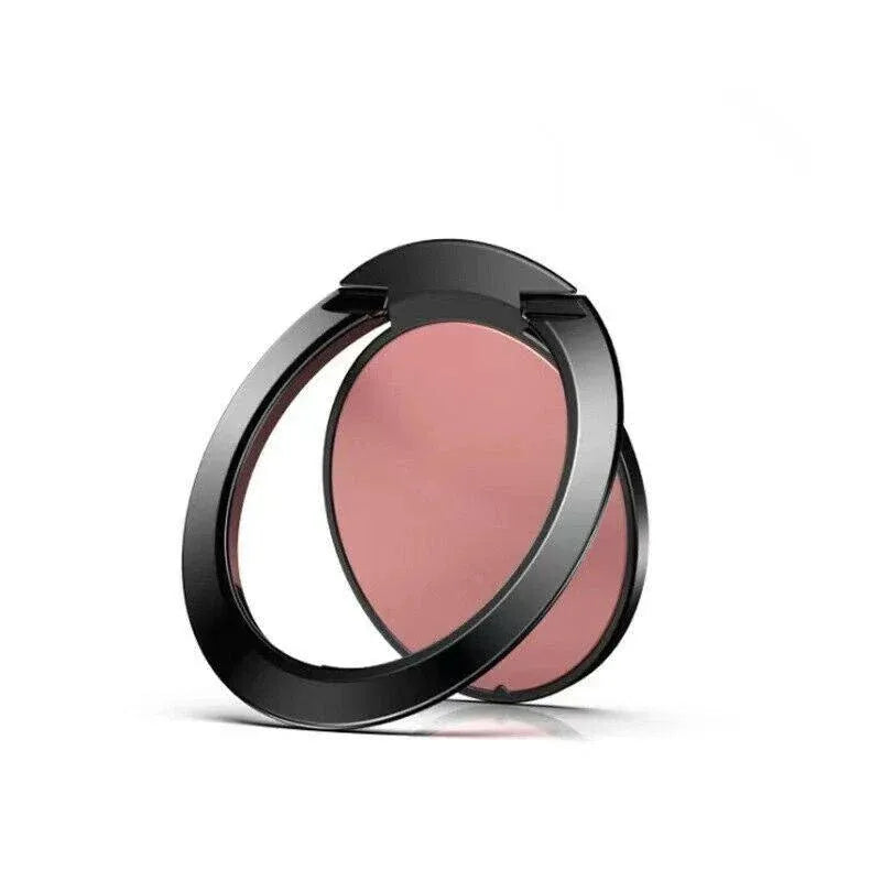 Iring Phone Ring Finger Holder Stand Car Mount Hook For Iphone Ipad Mobile Grip - E- Rose Gold