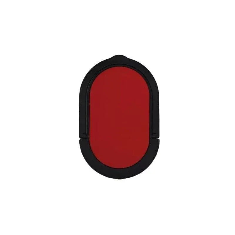 Iring Phone Ring Finger Holder Stand Car Mount Hook For Iphone Ipad Mobile Grip - F- Red