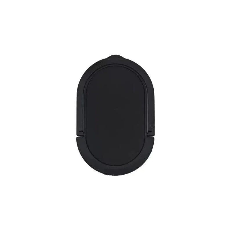 Iring Phone Ring Finger Holder Stand Car Mount Hook For Iphone Ipad Mobile Grip - F- Black