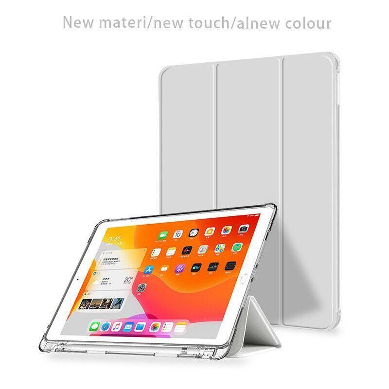 Shockproof Silicone iPad Air 4 Cover with Pencil Slot and Smart Wake - Navy
