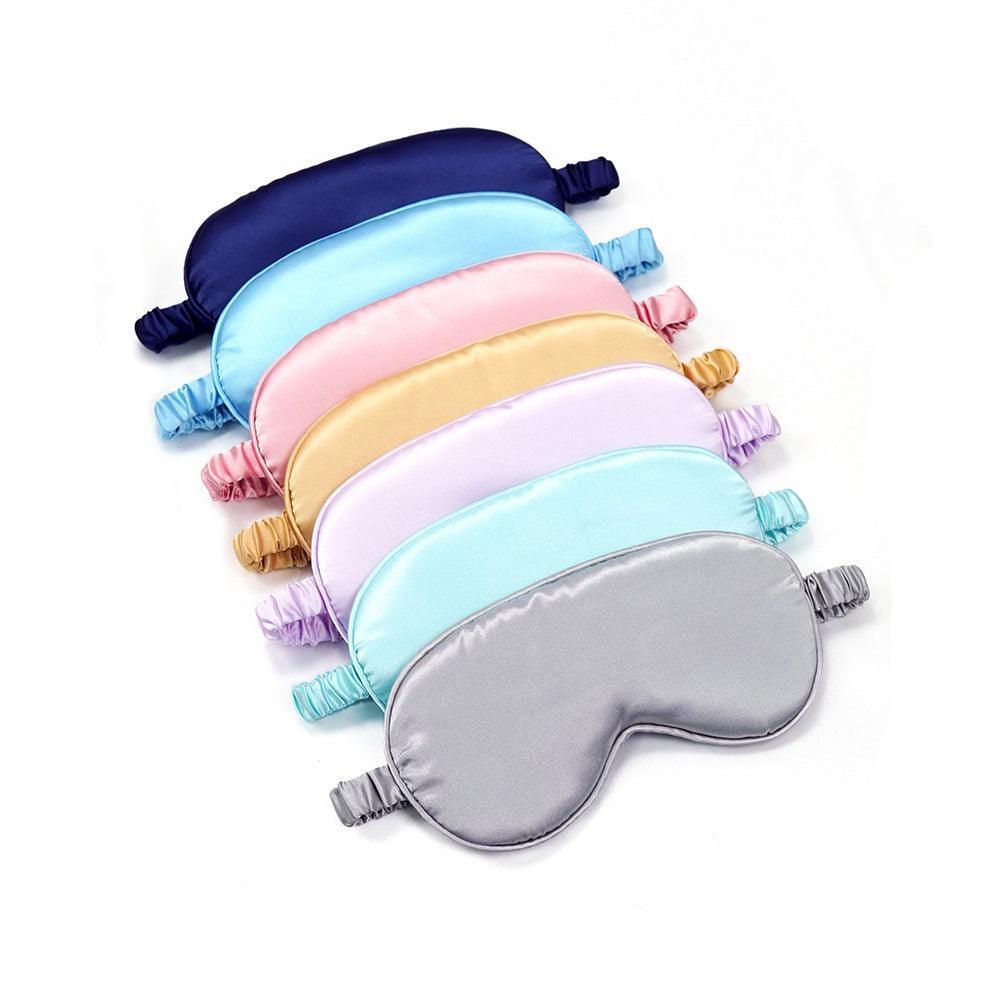 Pure Soft Silk Eyeshade Blindfold Sleep Eye Mask Cover Light Shade Travel Relax - Quietly Elegant Green