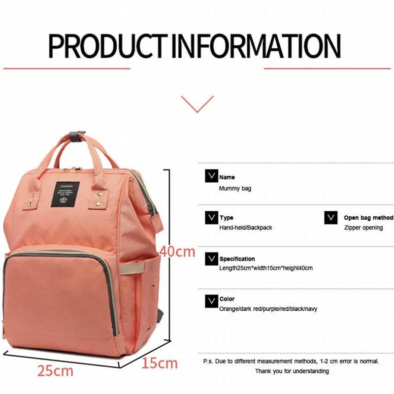 Luxury Multifunctional Diaper Nappy Backpack Maternity Mummy Changing Wavy Grain
