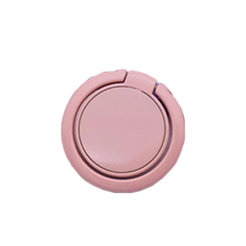 Phone Ring Bracket 360 Degree Rotation Solid Colour Mobile Holder Grip Stand - Pink