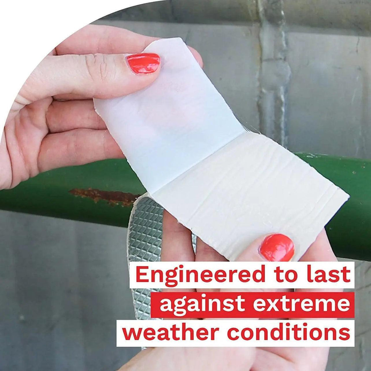 5M Waterproof Tape Butyl Rubber Aluminium Foil Roof Pipe Caravan Repair Flashing - 5cm* 5m* 1 Unit