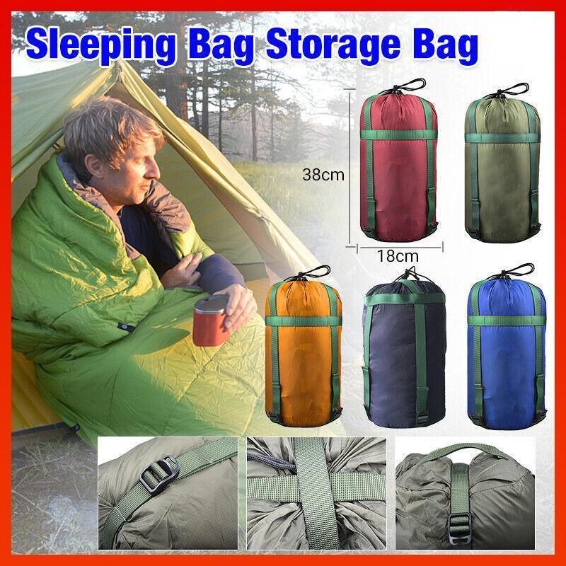 Waterproof Compression Stuff Sack Camping Storage Bag Outdoor Sleeping Bag - Yellow