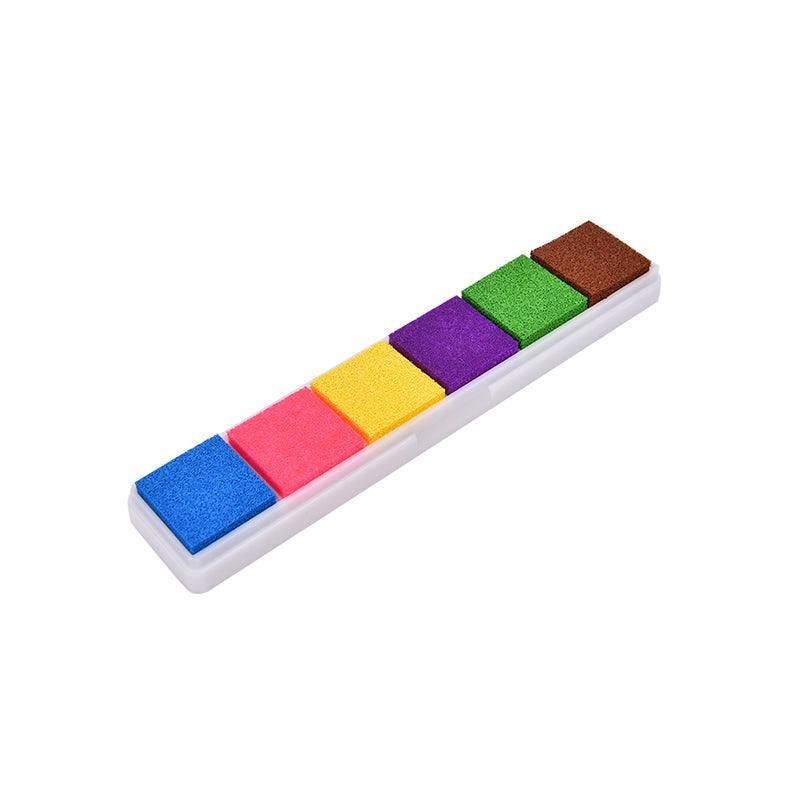 Gradient Color Ink Pad Inkpad Rubber Stamp Water Based Diy Finger Print 10 Colours - C4