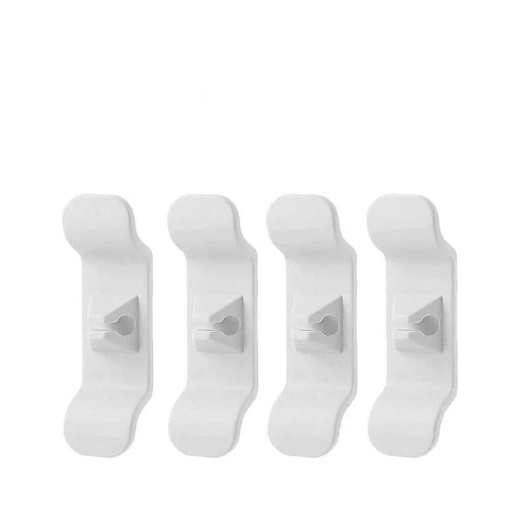 Cord Organizer Wrap Holder 4pcs Kitchen Appliance Cable Winder Adhesive Clip - 4PCS White